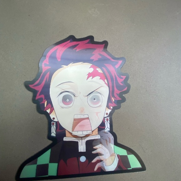 Demon Slayer Tanjiro Kamado 3D Lenticular Motion Car Sticker Decal Peeker - Picture 3 of 6